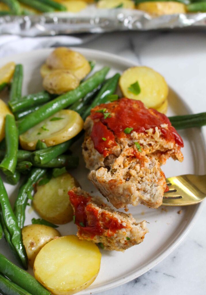 Sheet Pan Mini Chicken Meatloaf recipe 