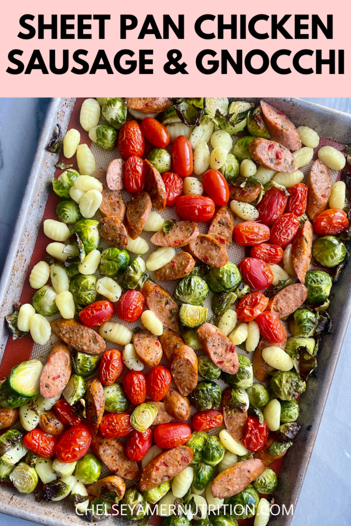 Sheet Pan Chicken Sausage and Gnocchi 