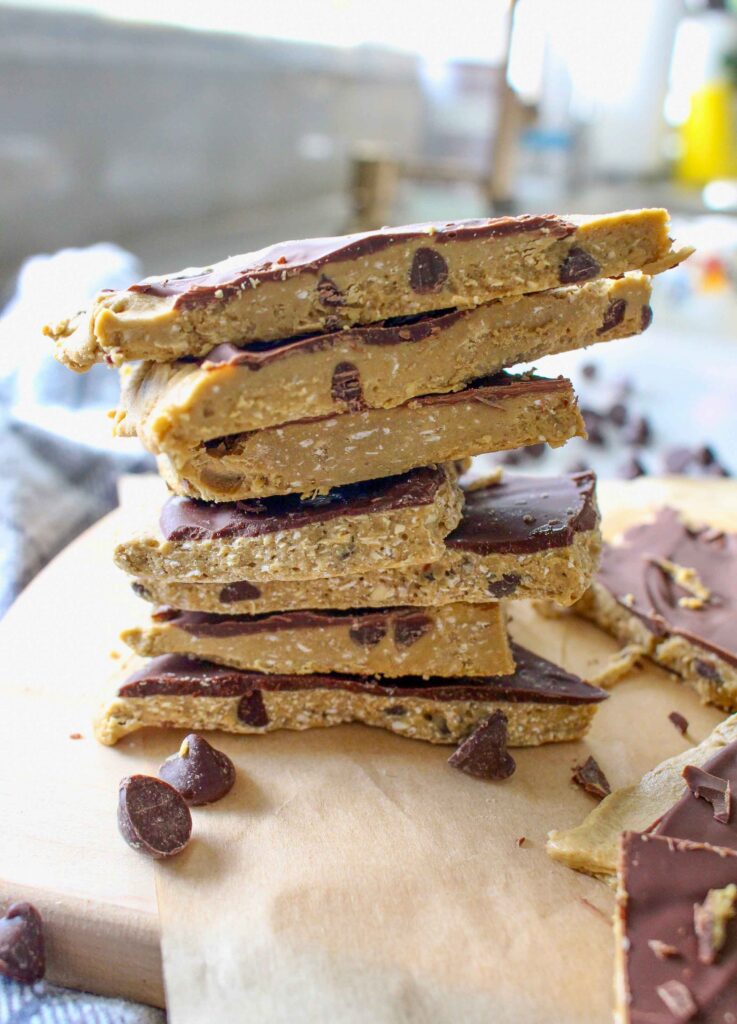  No Bake Cookie Dough Bark 