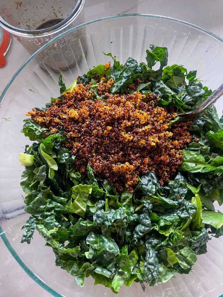 Crispy Quinoa Kale Salad