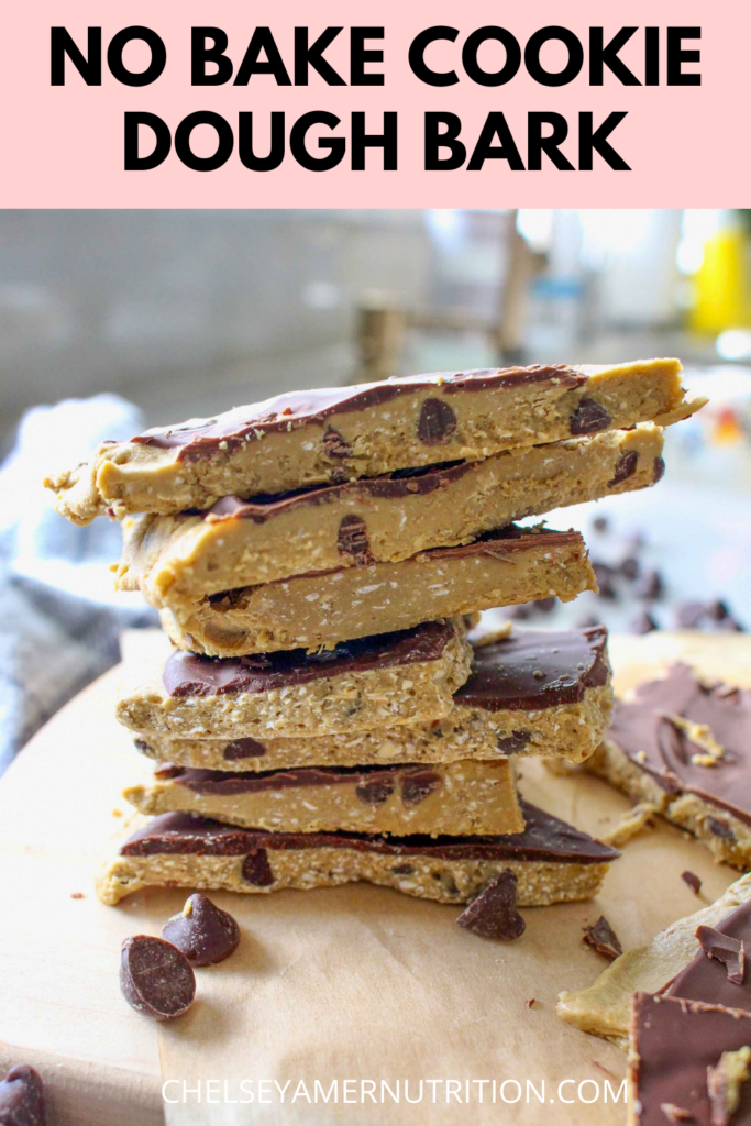 No Bake Cookie Dough Bark 