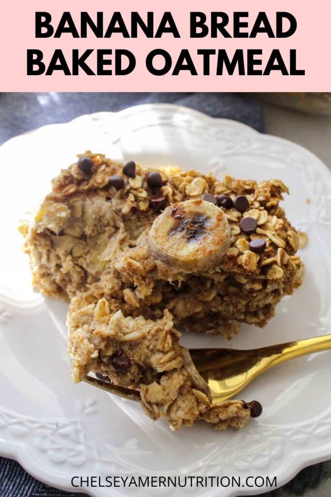 High Protein Banana Bread Baked Oatmeal