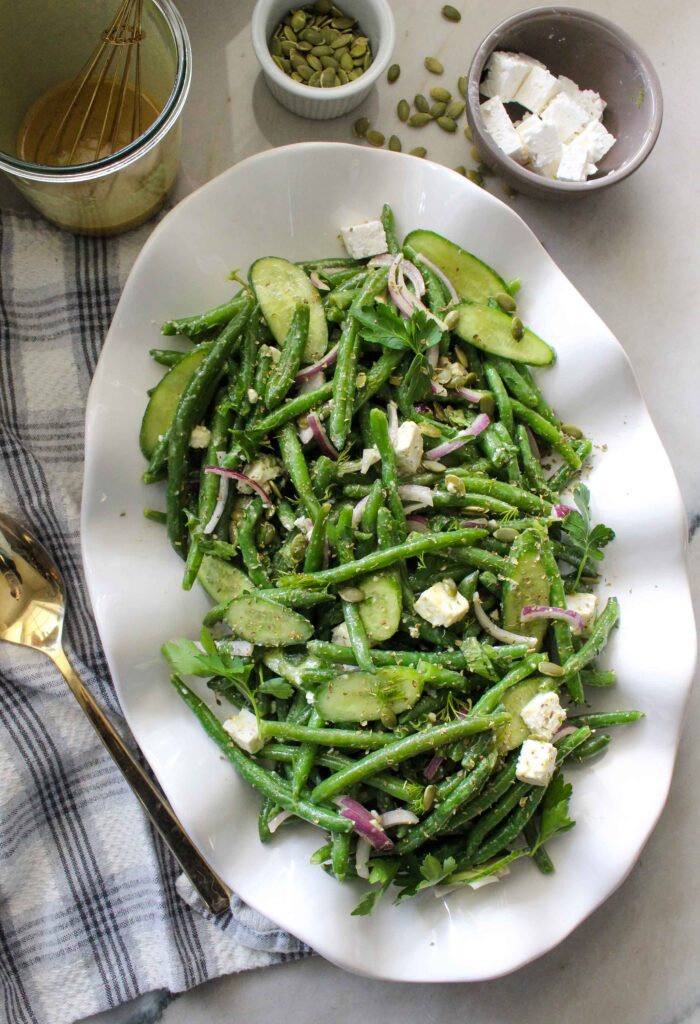 Green Bean Salad with Maple Mustard Dressing 