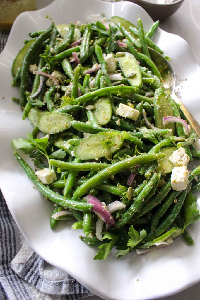 Green Bean Salad with Maple Mustard Dressing