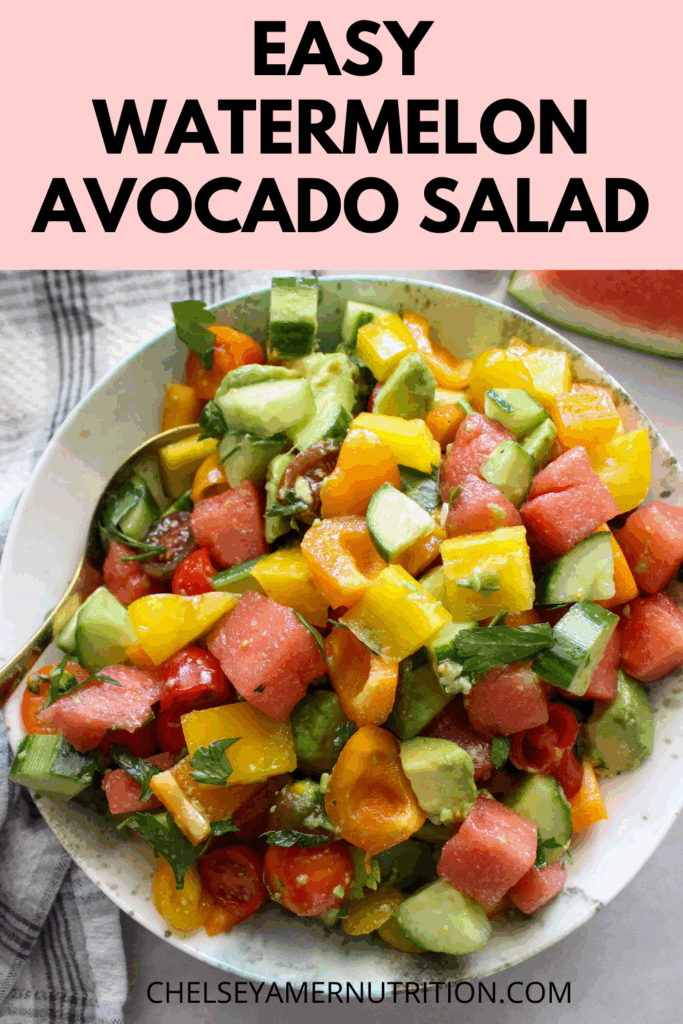 Watermelon Avocado Salad 