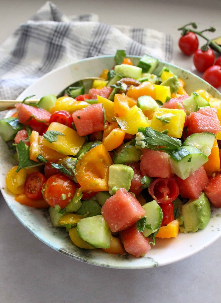 Watermelon Avocado Salad 