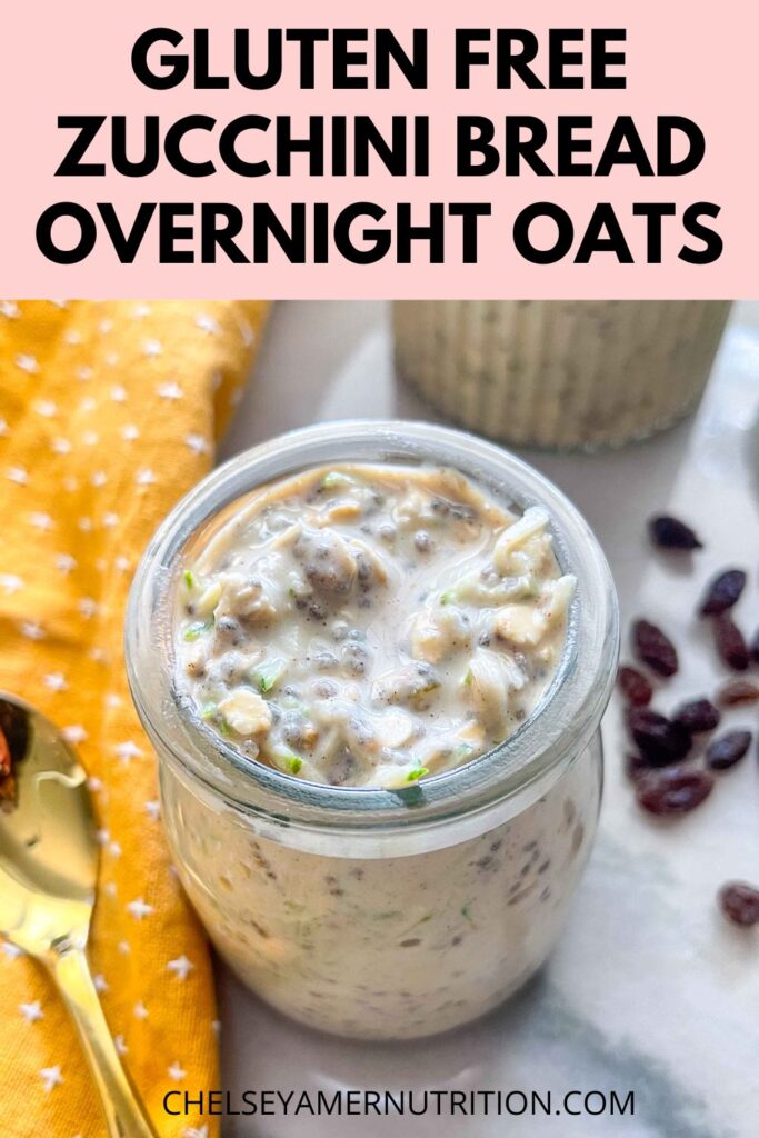 Zucchini Bread Overnight Oats