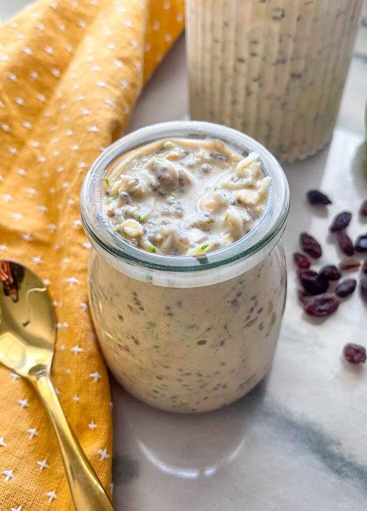 Zucchini Bread Overnight Oats