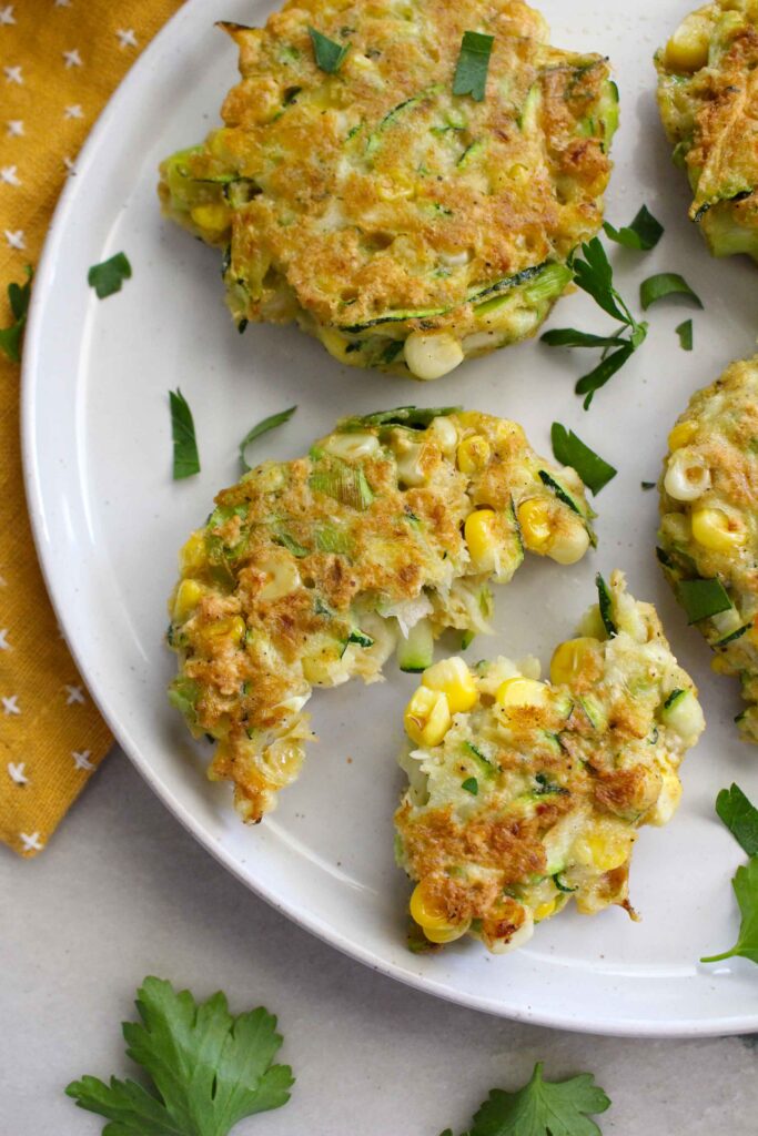 Zucchini and Corn Fritters 