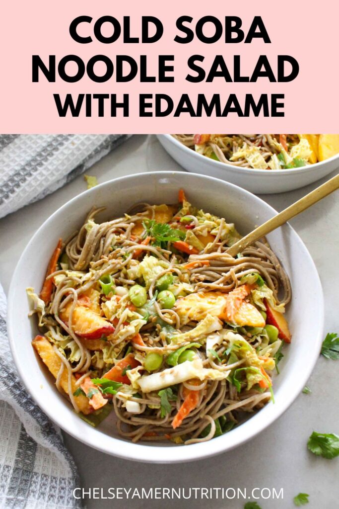 Cold Soba Noodle Salad with Edamame