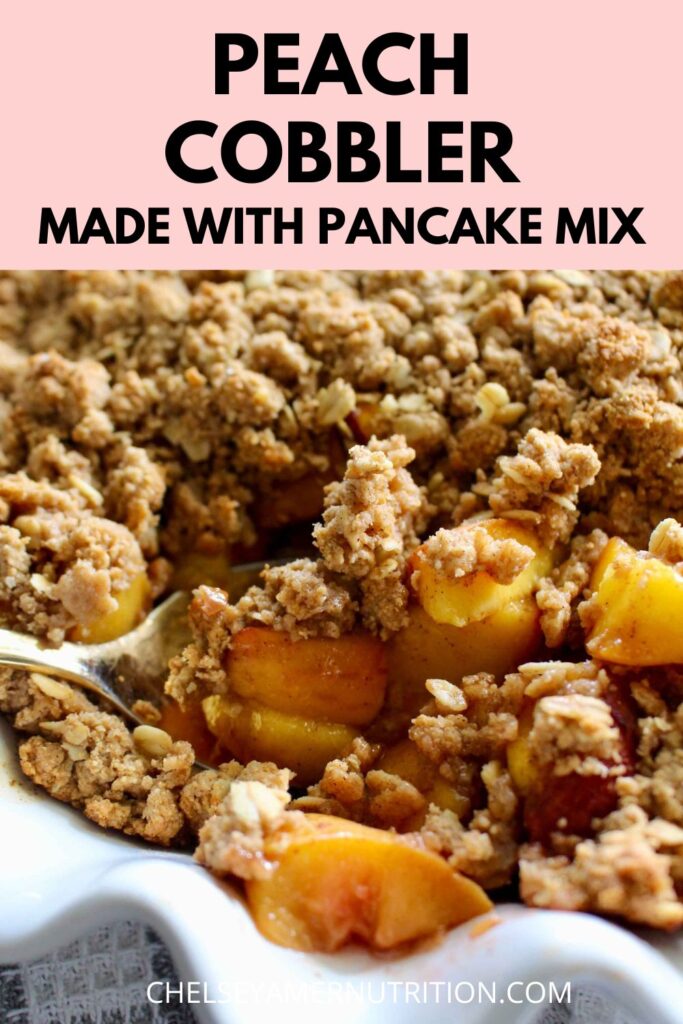 Pancake Mix Peach Crumble
