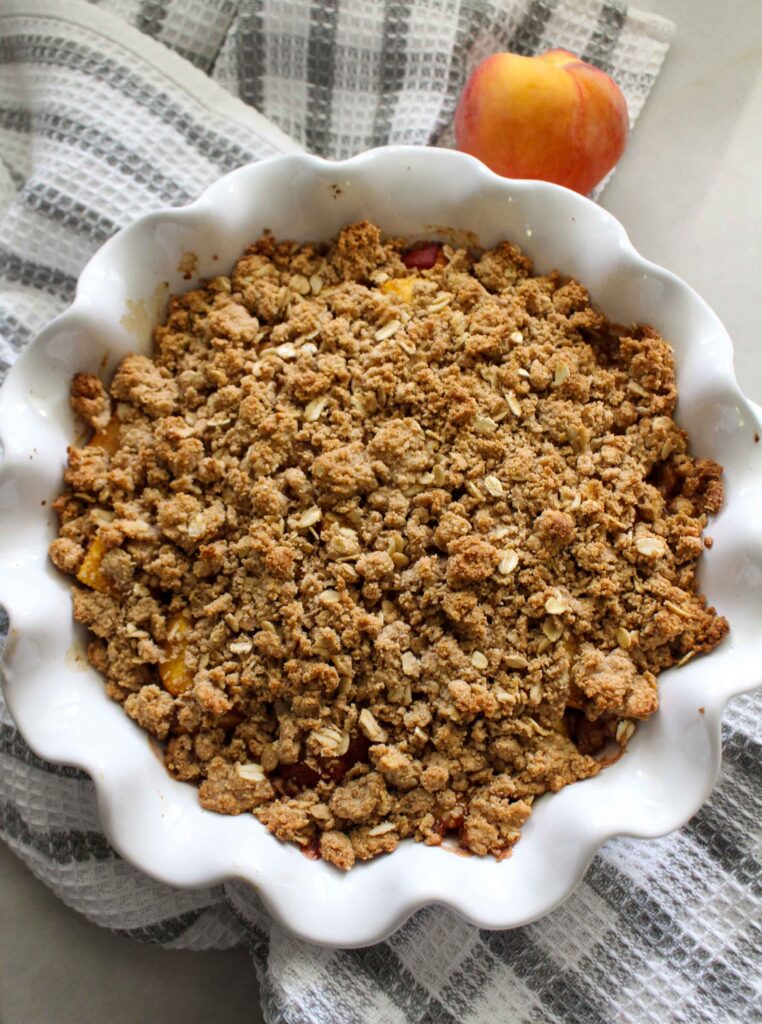Pancake Mix Peach Crumble
