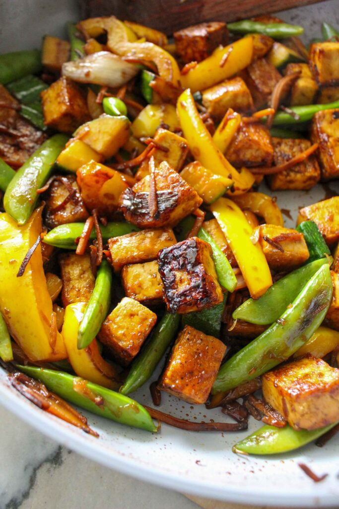 Snap Pea Tofu Stir Fry