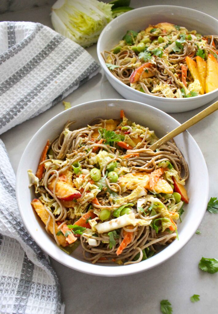 Cold Soba Noodle Salad with Edamame