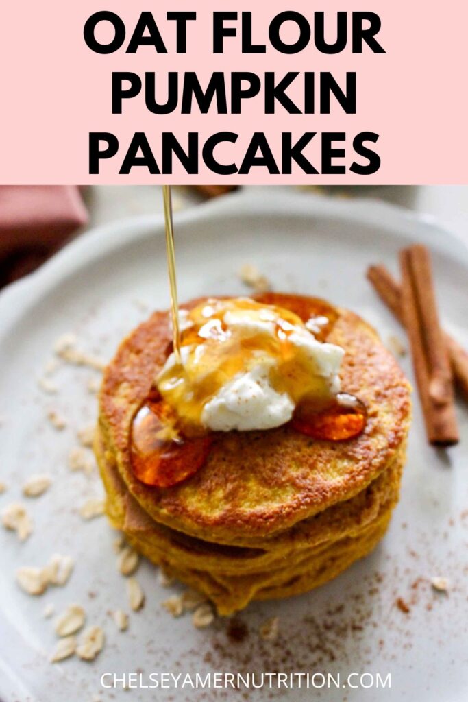 Gluten Free Pumpkin Protein Pancakes made with Oat Flour