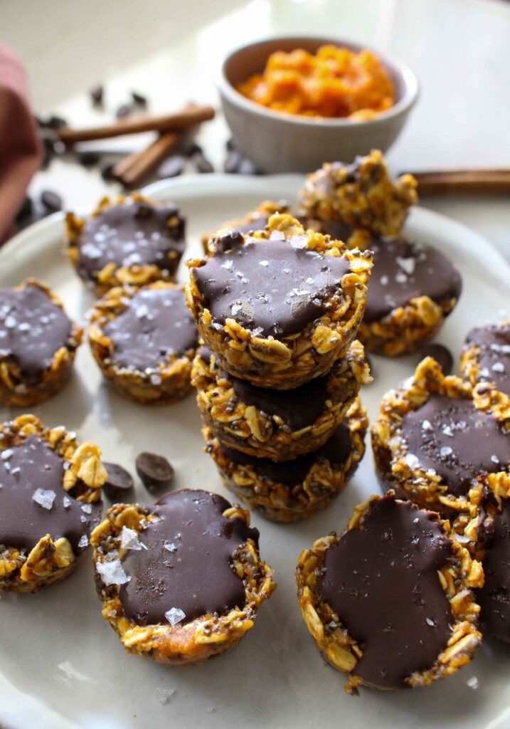 Pumpkin Chocolate Oat Bites 