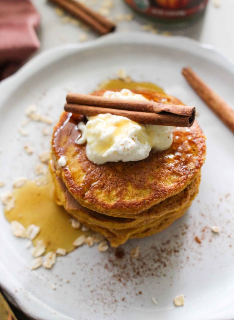 Gluten Free Pumpkin Protein Pancakes
