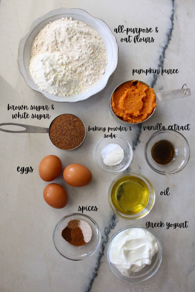 Healthy Baked Pumpkin Protein Donuts Ingredients