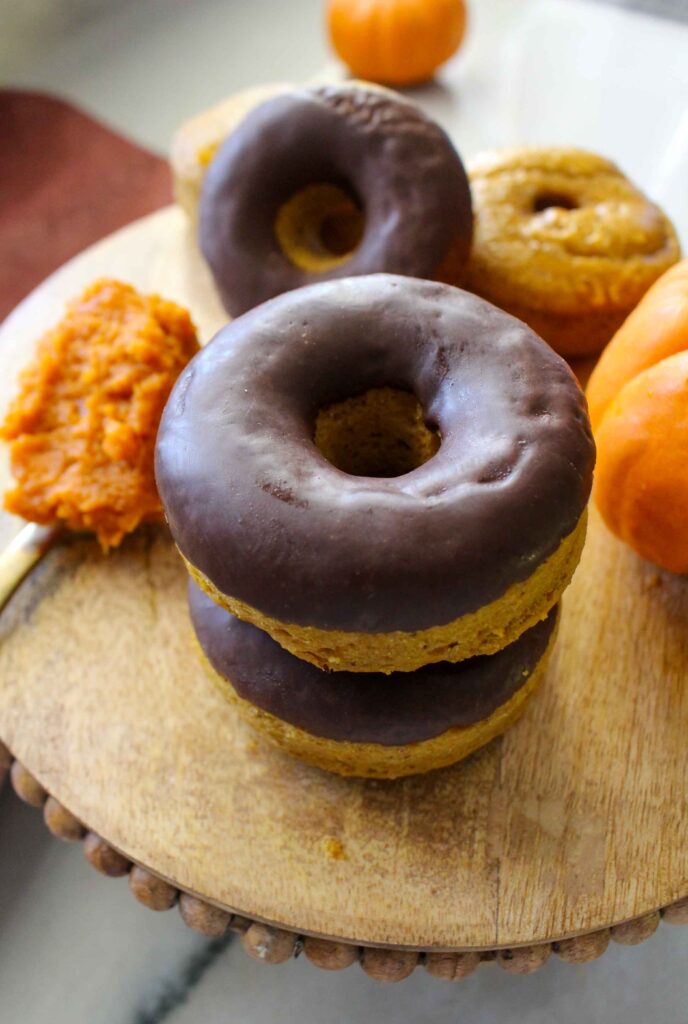 Healthy Baked Pumpkin Protein Donuts