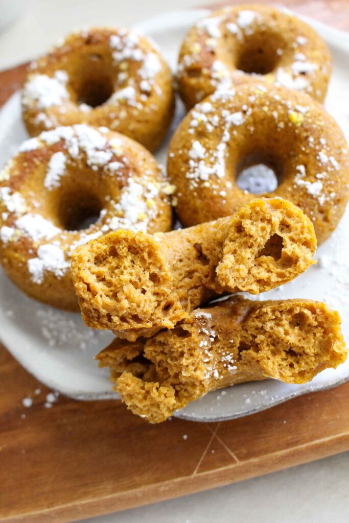Healthy Baked Pumpkin Protein Donuts
