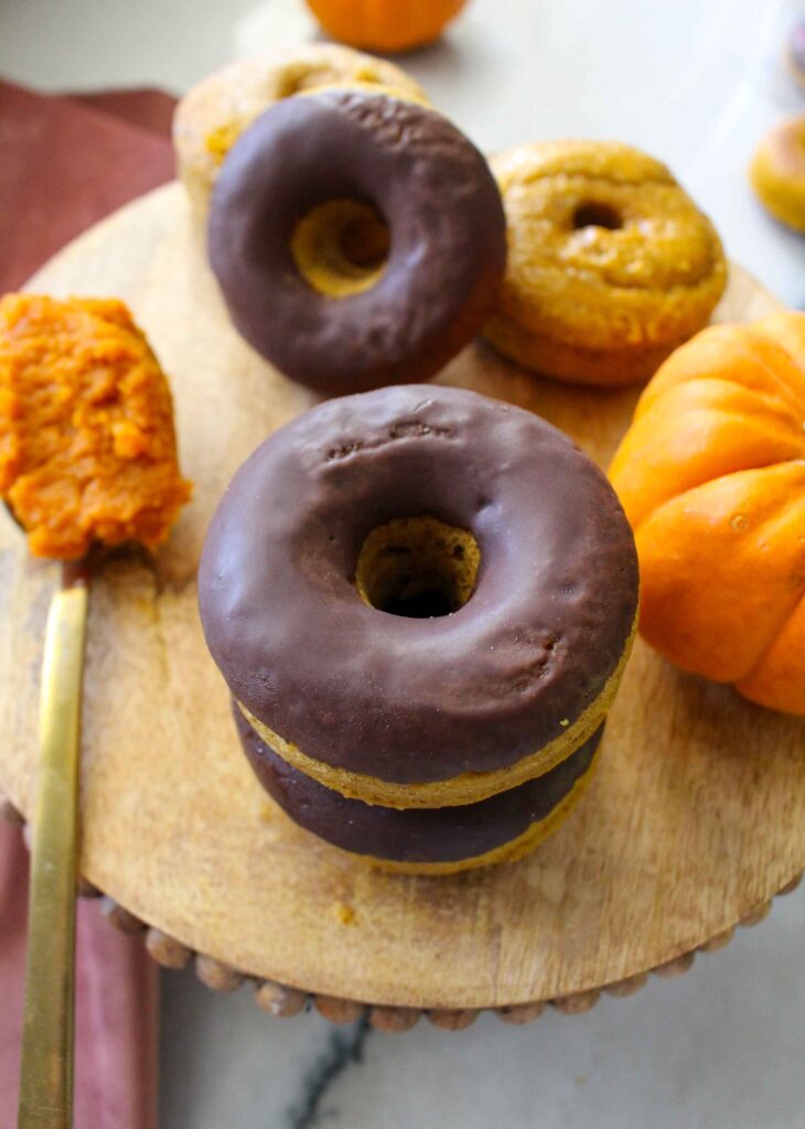Healthy Baked Pumpkin Protein Donuts