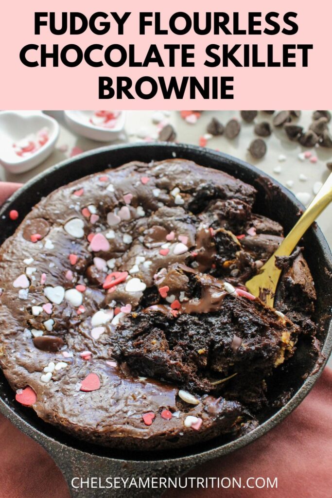 Flourless Chocolate Skillet Brownie | Gluten Free Dessert