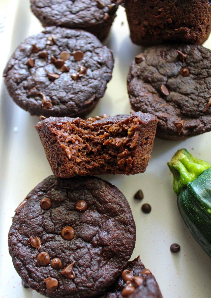 Egg-Free Chocolate Zucchini Muffins