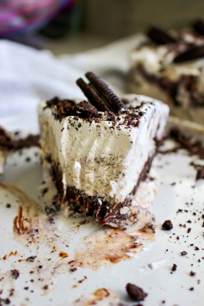Homemade Cookies and Cream Ice Cream Cake