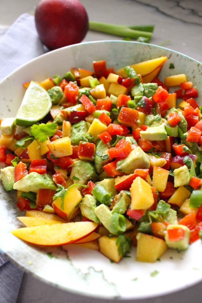 Baked Fish Tacos with Nectarine Salsa